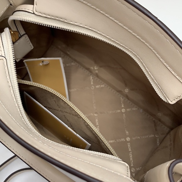 MICHAEL KORS Hamilton Small Two-Tone Satchel GOLDEN ROD MULTI - Picture 10 of 15